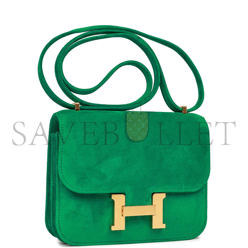H**me5 master constance 18 cactus doblis suede gold hardware (18*15*4cm)